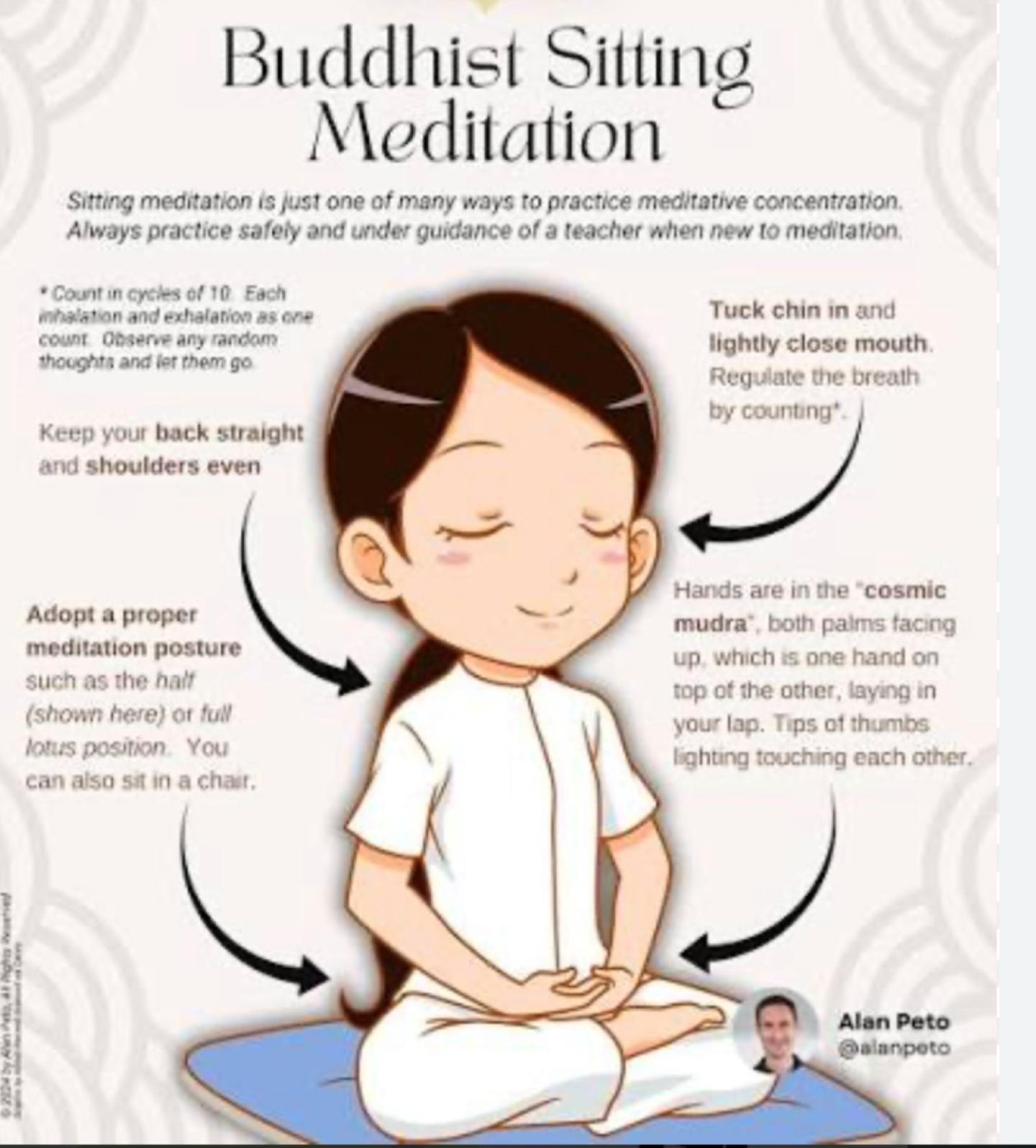 girl meditating