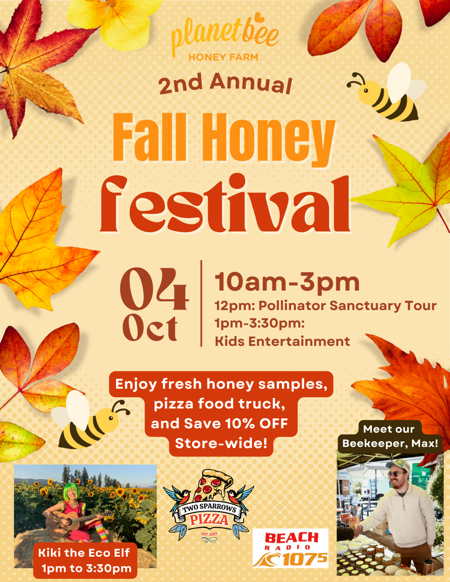 Poster of The Fall Honey Festival at Planet Bee