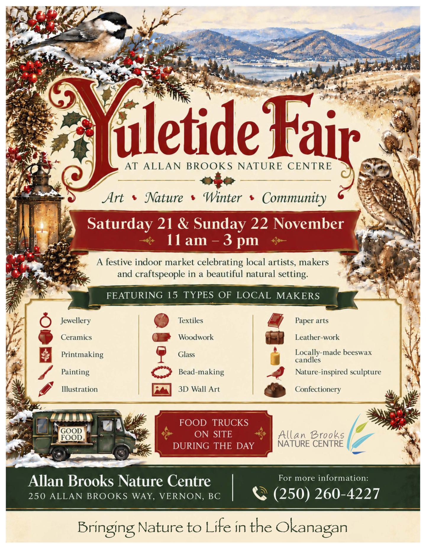 Yuletide Fair - 15 different makers odfering nature based work